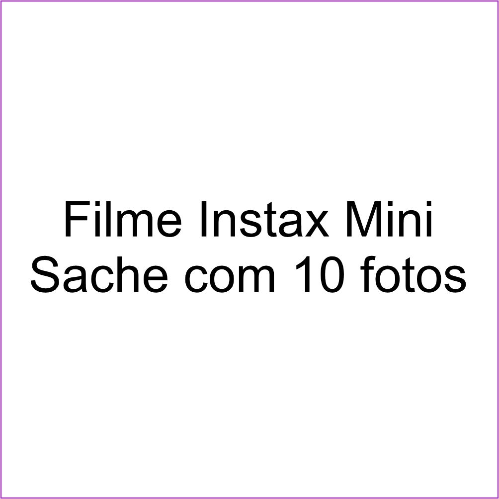Filme Instax sache com 10 fotos